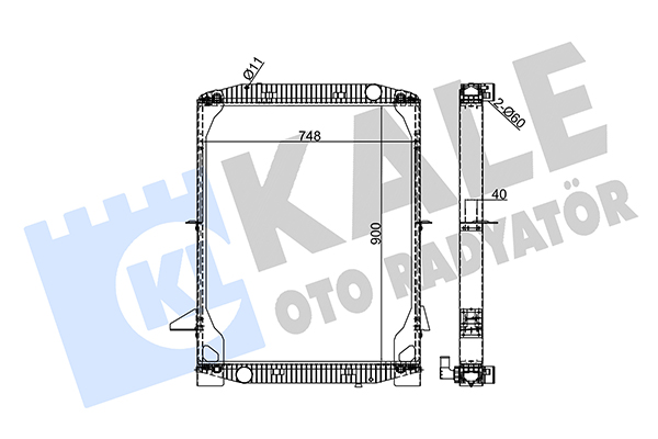 Radiator, racire motor 351385 KALE OTO RADYATÖR