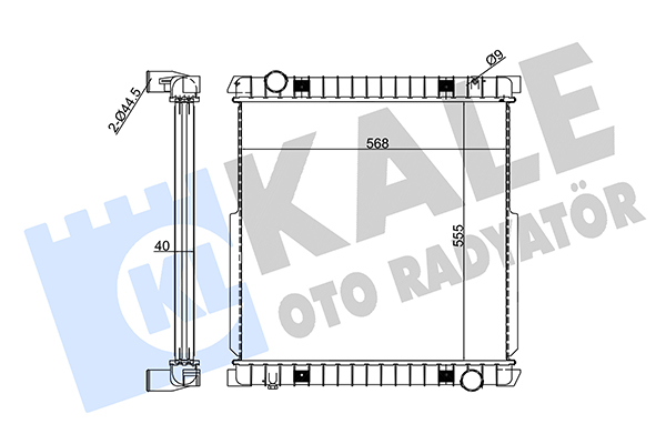 Radiator, racire motor 351390 KALE OTO RADYATÖR
