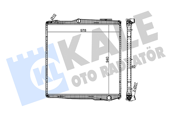 Radiator, racire motor 351405 KALE OTO RADYATÖR