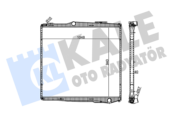 Radiator, racire motor 351410 KALE OTO RADYATÖR