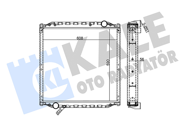 Radiator, racire motor 351420 KALE OTO RADYATÖR