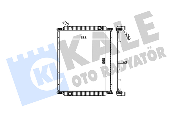 Radiator, racire motor 351615 KALE OTO RADYATÖR