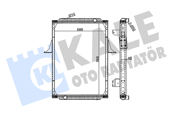 Radiator, racire motor 351620 KALE OTO RADYATÖR