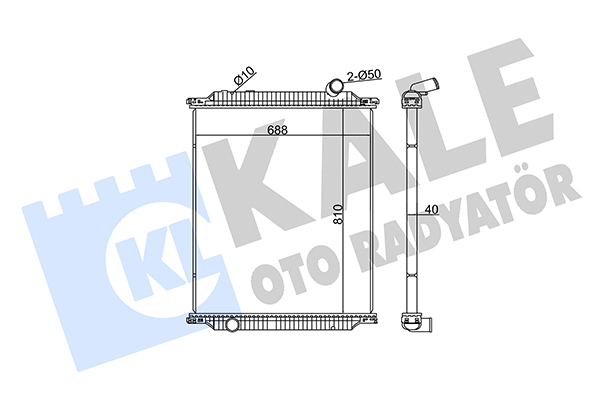 Radiator, racire motor 352815 KALE OTO RADYATÖR