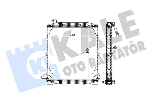 Radiator, racire motor 352820 KALE OTO RADYATÖR