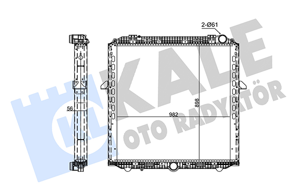Radiator, racire motor 352835 KALE OTO RADYATÖR