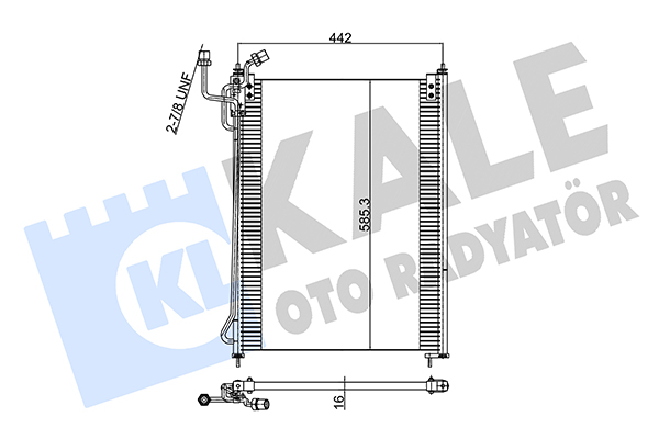 Condensator, climatizare 352855 KALE OTO RADYATÖR