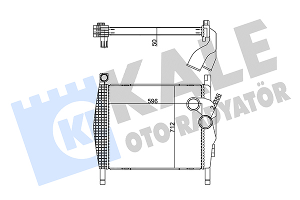 Intercooler, compresor 352885 KALE OTO RADYATÖR