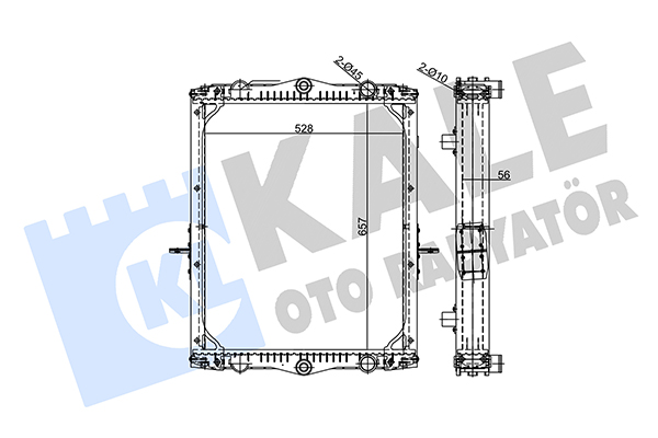 Radiator, racire motor 355690 KALE OTO RADYATÖR