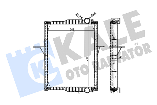 Radiator, racire motor 355695 KALE OTO RADYATÖR