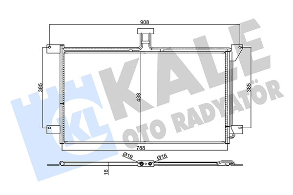 Condensator, climatizare 355730 KALE OTO RADYATÖR
