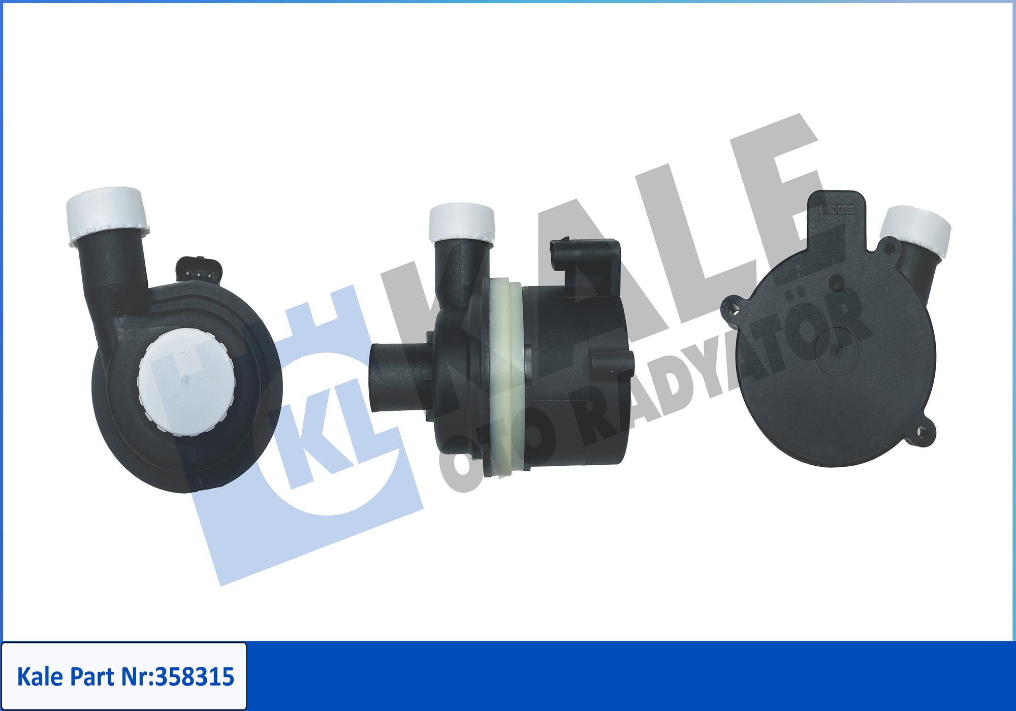 Pompă de apă suplimentară (circuitul apei de răcire) 358315 KALE OTO RADYATÖR