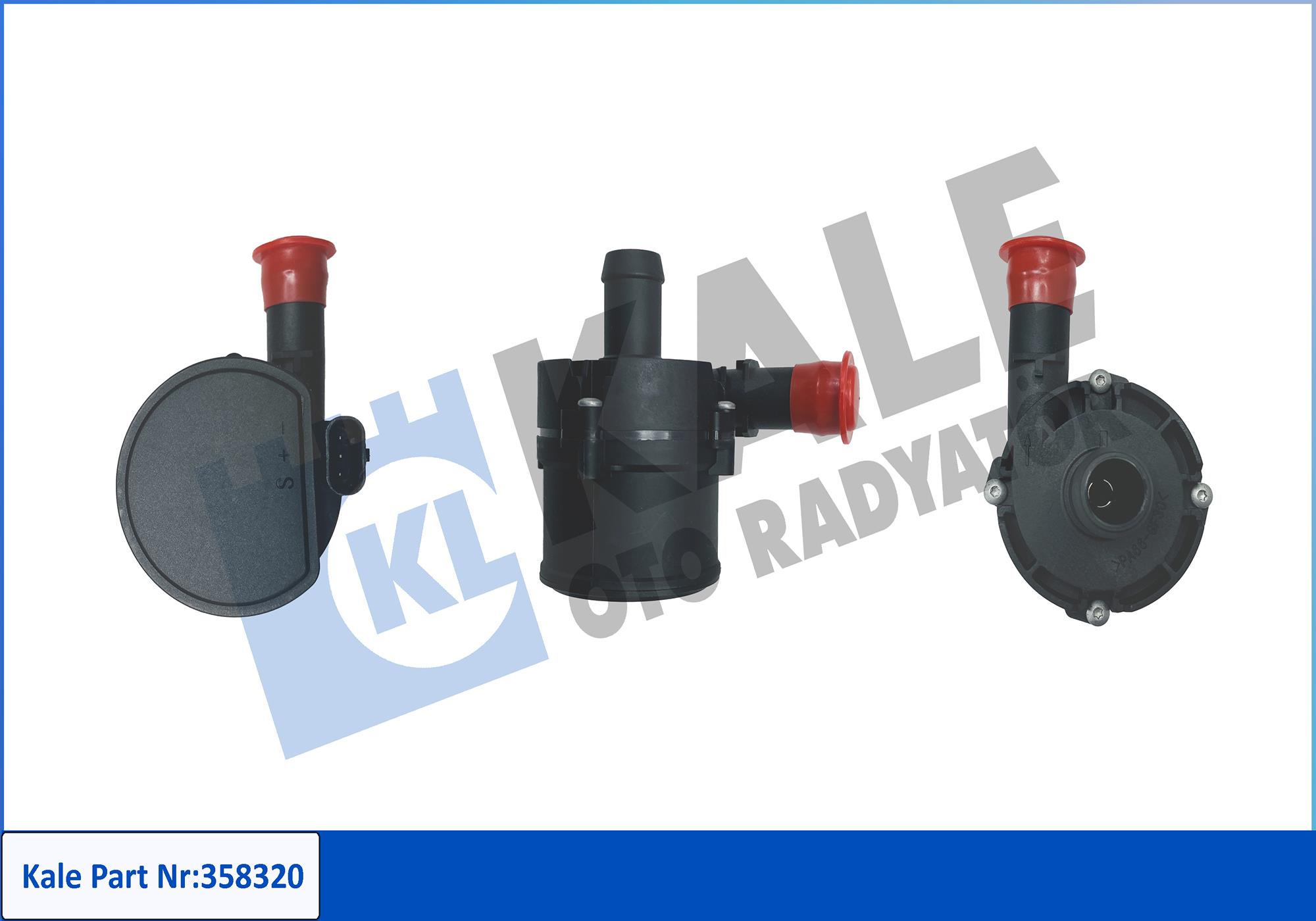 Pompă de apă suplimentară (circuitul apei de răcire) 358320 KALE OTO RADYATÖR