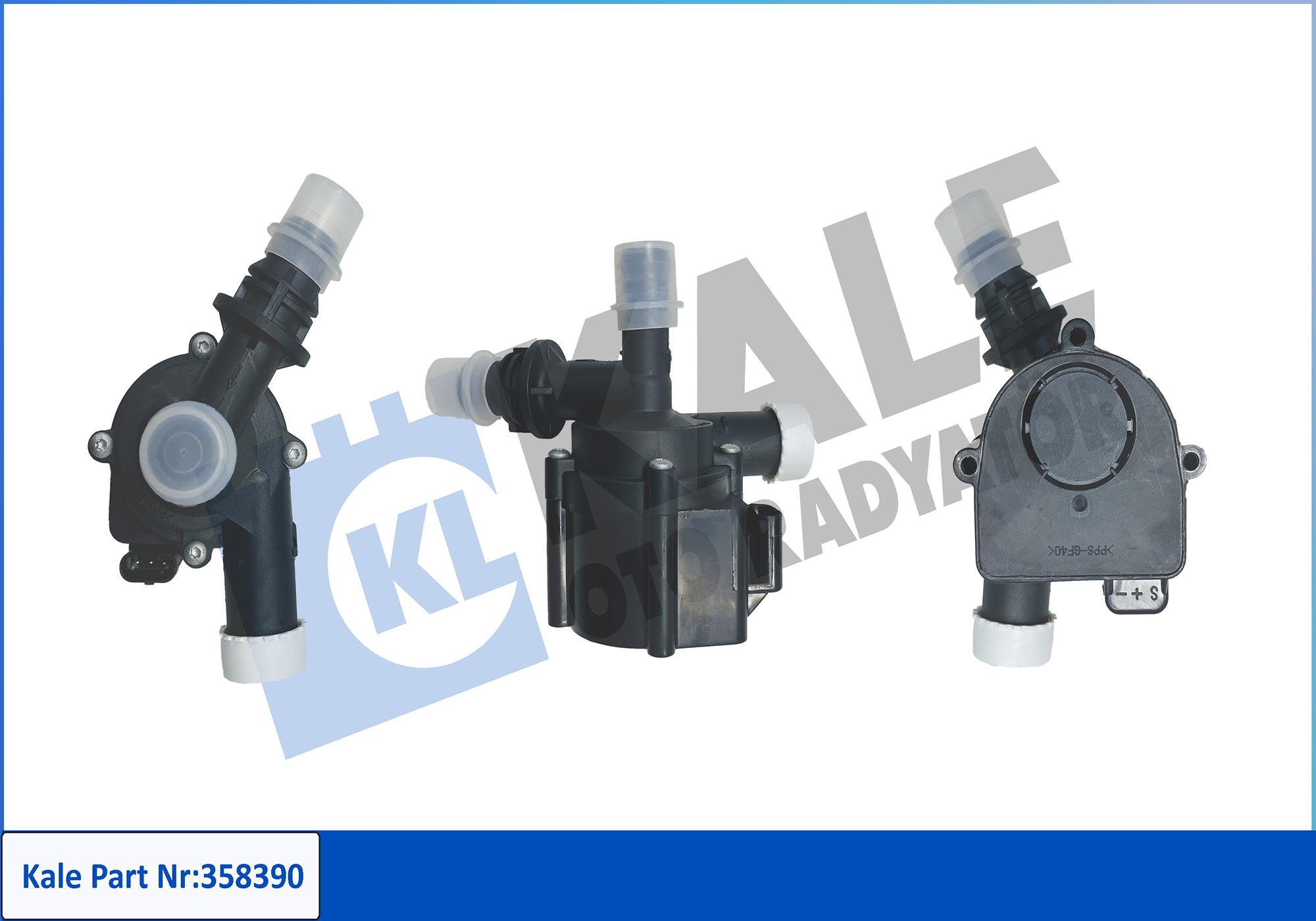 Pompă de apă suplimentară (circuitul apei de răcire) 358390 KALE OTO RADYATÖR