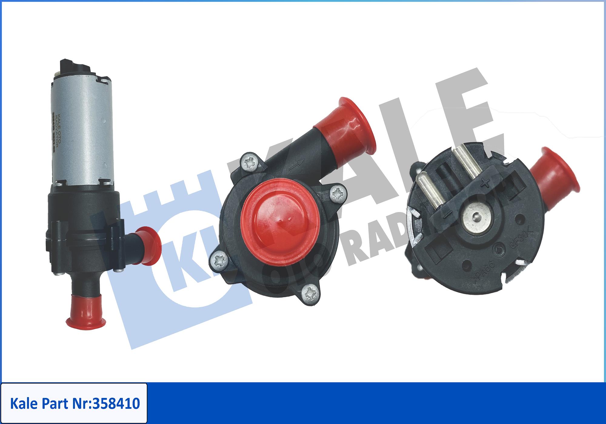 Pompă de apă suplimentară (circuitul apei de răcire) 358410 KALE OTO RADYATÖR