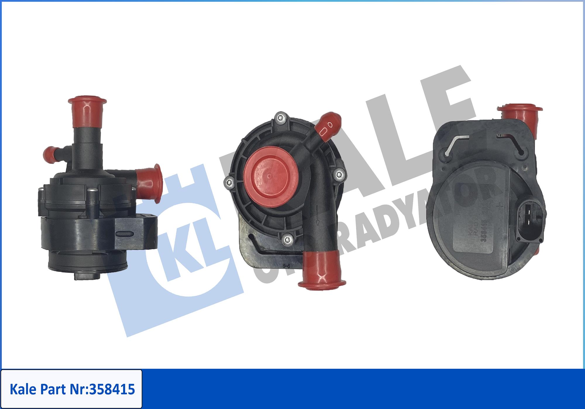 Pompă de apă suplimentară (circuitul apei de răcire) 358415 KALE OTO RADYATÖR