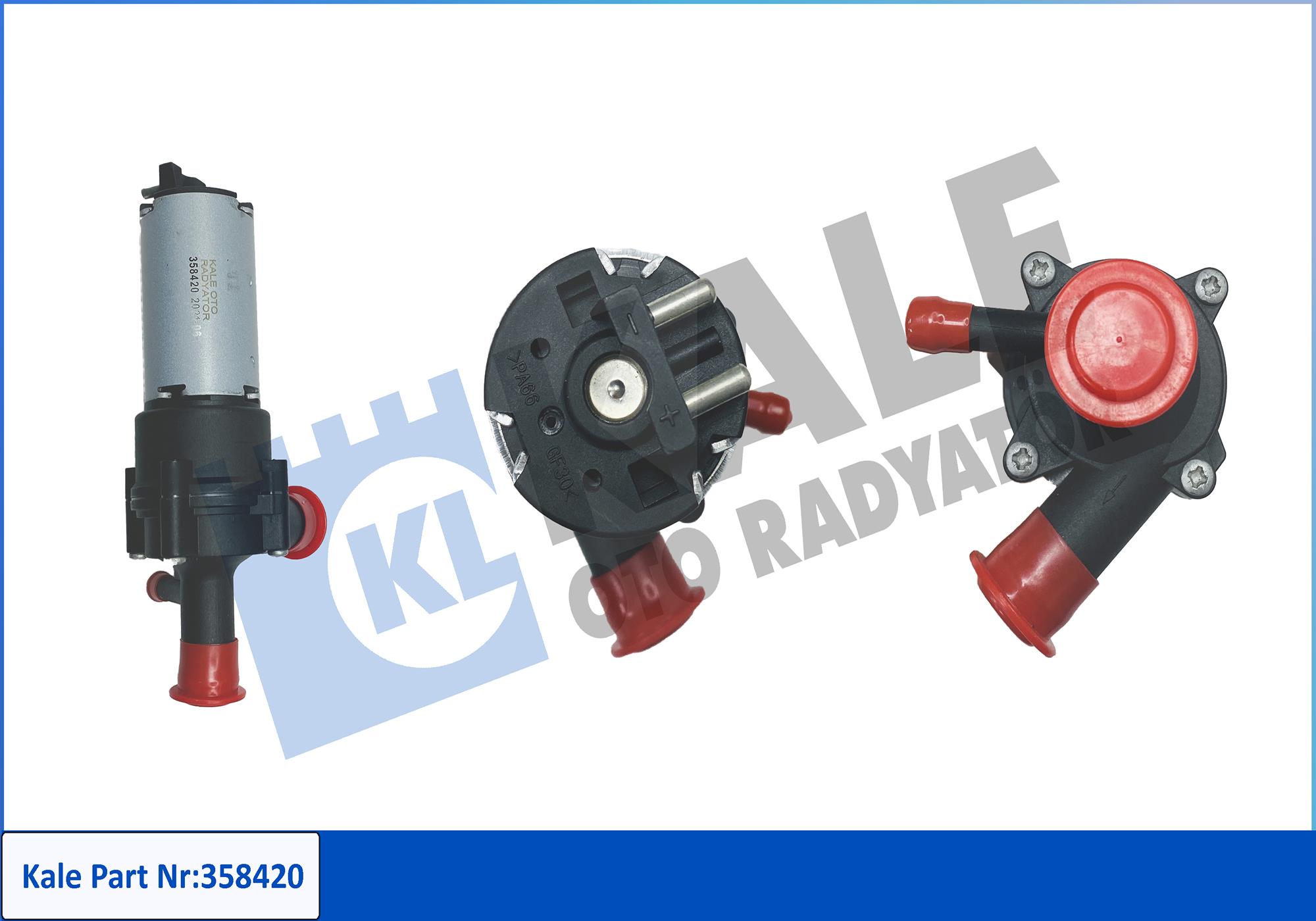 Pompă de apă suplimentară (circuitul apei de răcire) 358420 KALE OTO RADYATÖR