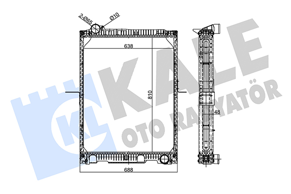Radiator, racire motor 359145 KALE OTO RADYATÖR