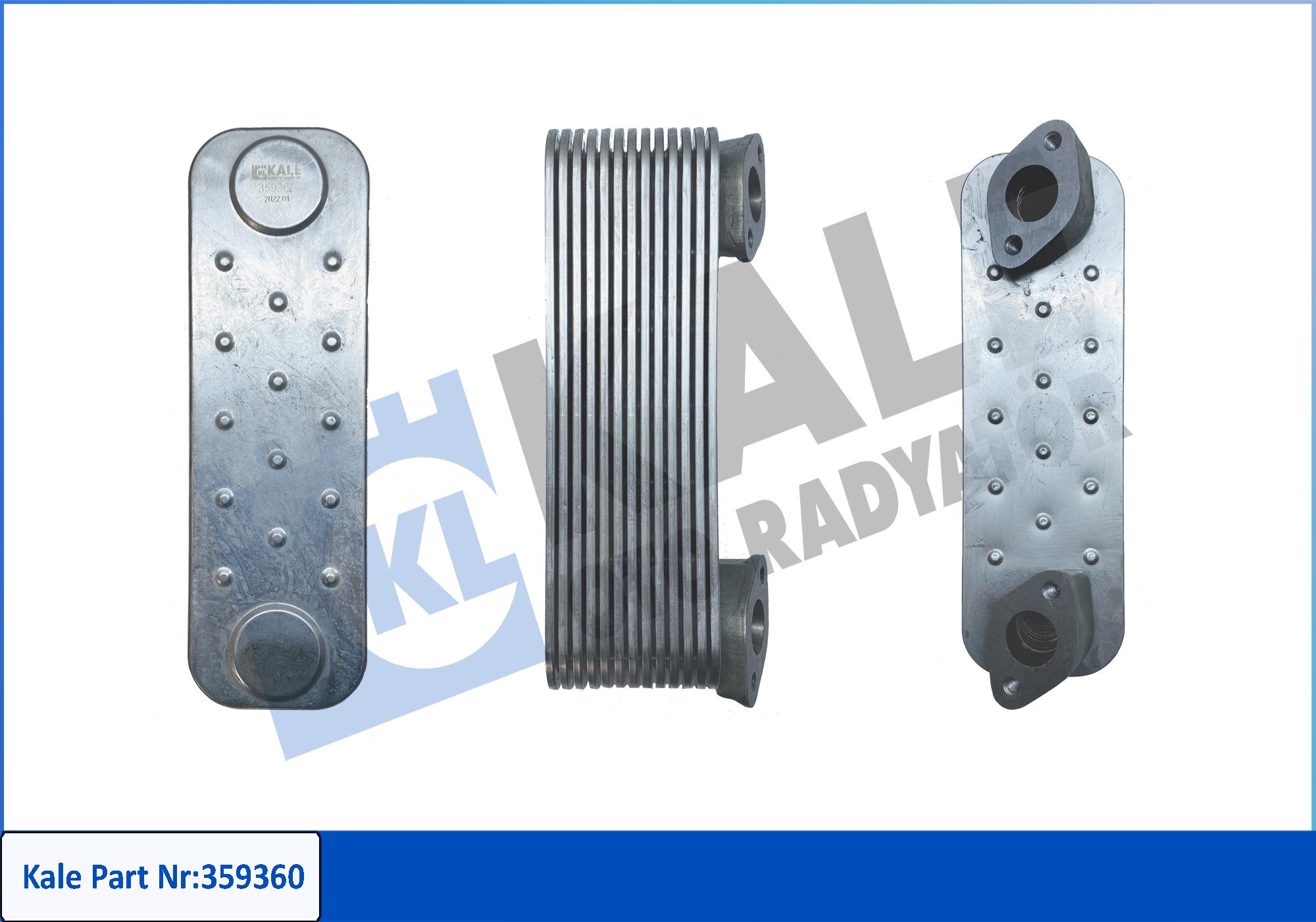 Radiator ulei, ulei motor 359360 KALE OTO RADYATÖR