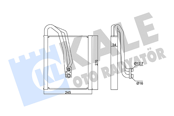Evaporator, aer conditionat 359855 KALE OTO RADYATÖR