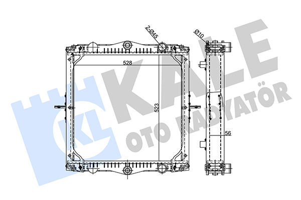Radiator, racire motor 360145 KALE OTO RADYATÖR
