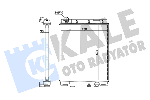 Radiator, racire motor 362650 KALE OTO RADYATÖR
