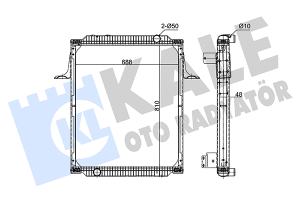 Radiator, racire motor 362825 KALE OTO RADYATÖR