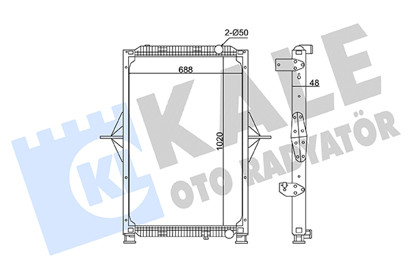 Radiator, racire motor 362845 KALE OTO RADYATÖR