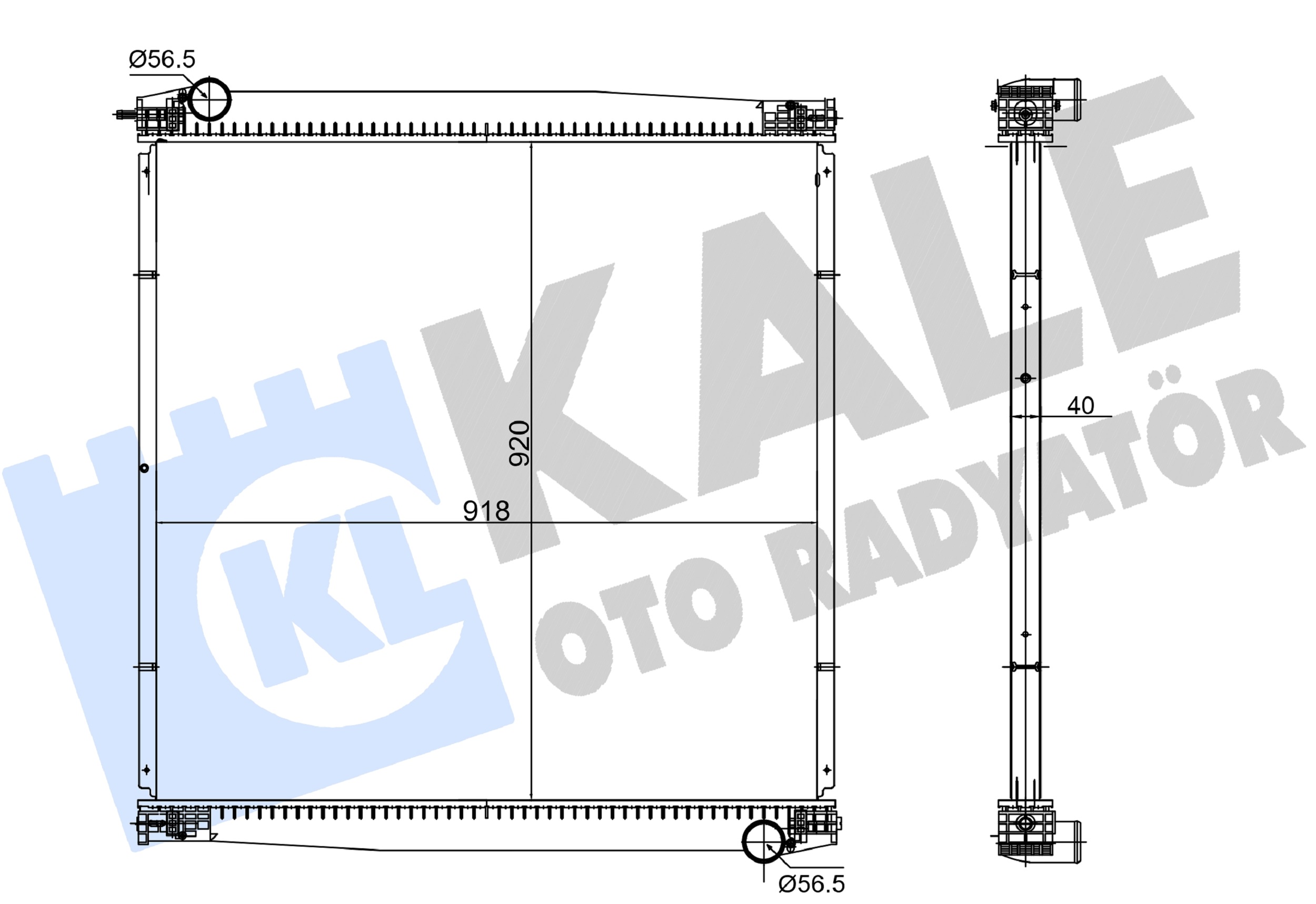 Radiator, racire motor 363885 KALE OTO RADYATÖR
