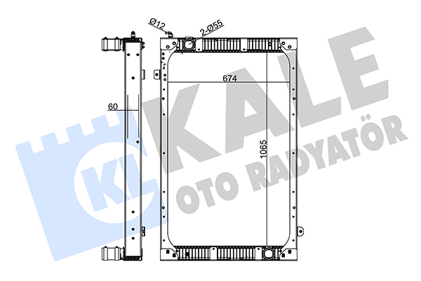 Radiator, racire motor 366300 KALE OTO RADYATÖR