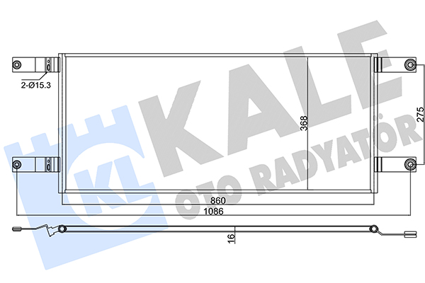 Condensator, climatizare 382550 KALE OTO RADYATÖR