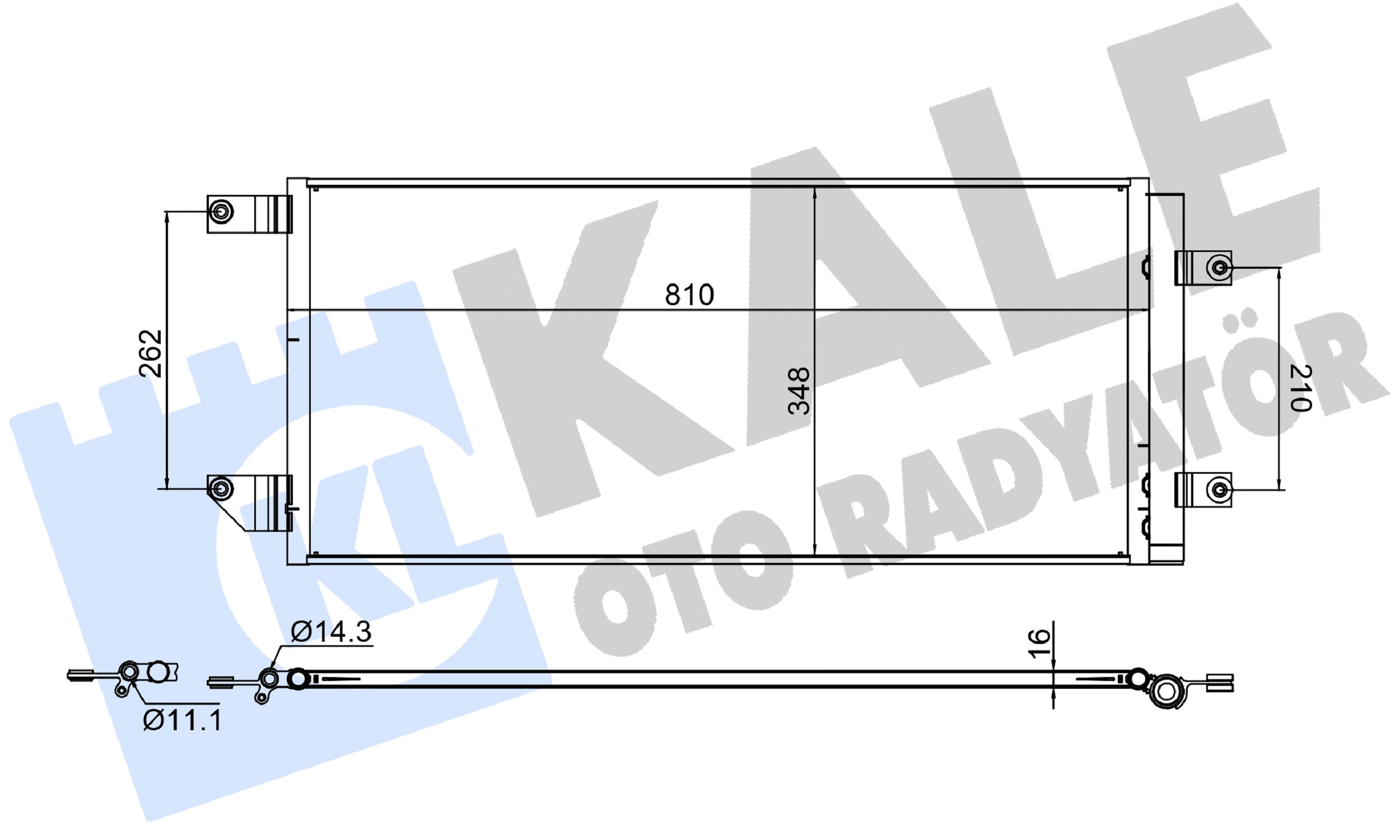 Condensator, climatizare 382695 KALE OTO RADYATÖR