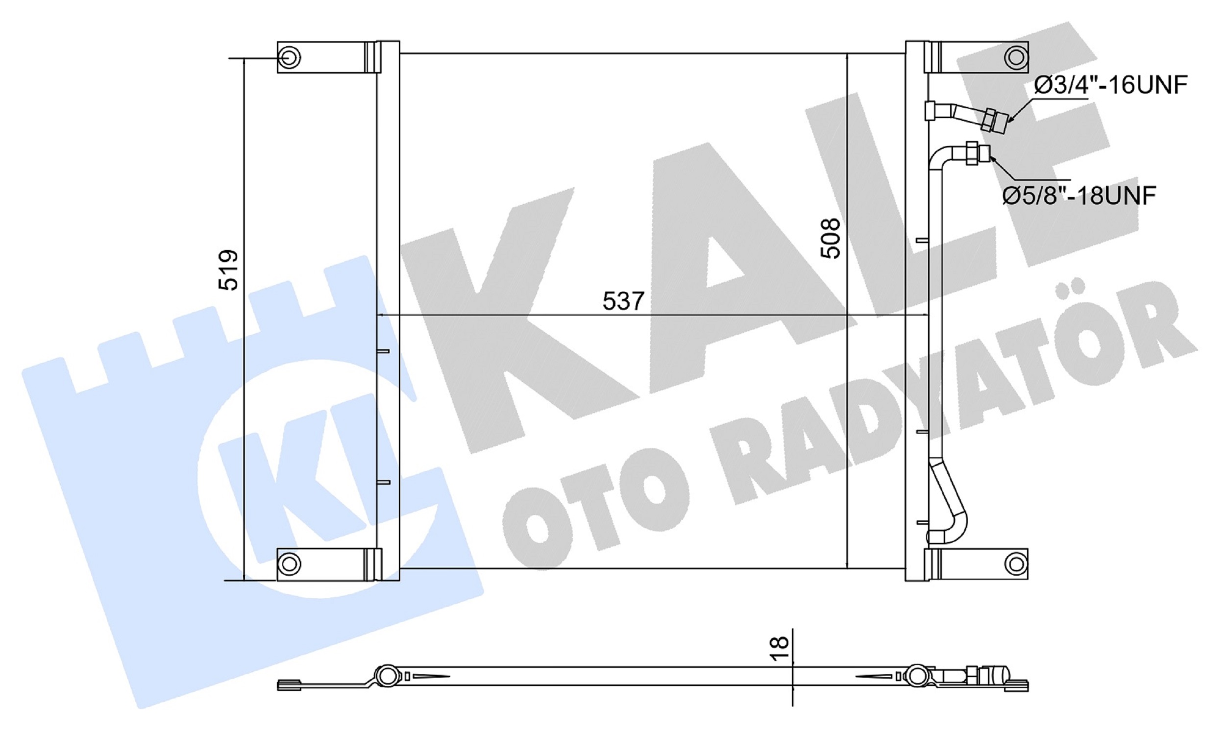 Condensator, climatizare 382720 KALE OTO RADYATÖR