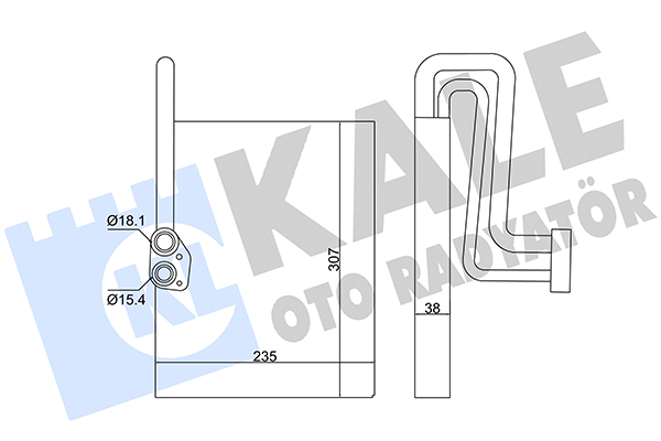Evaporator, aer conditionat 416950 KALE OTO RADYATÖR