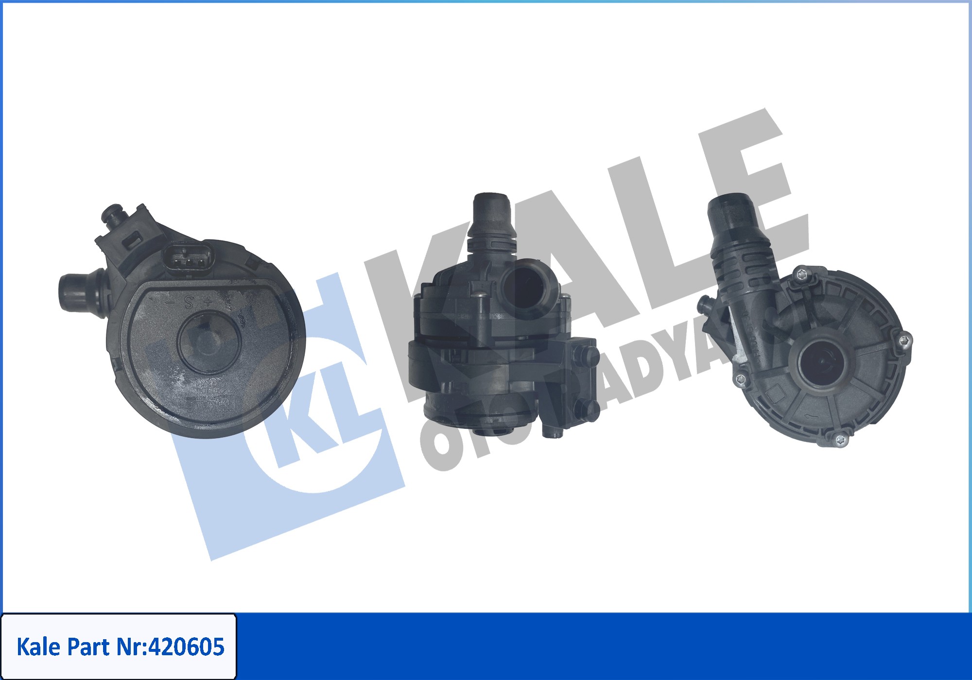 Pompă de apă suplimentară (circuitul apei de răcire) 420605 KALE OTO RADYATÖR