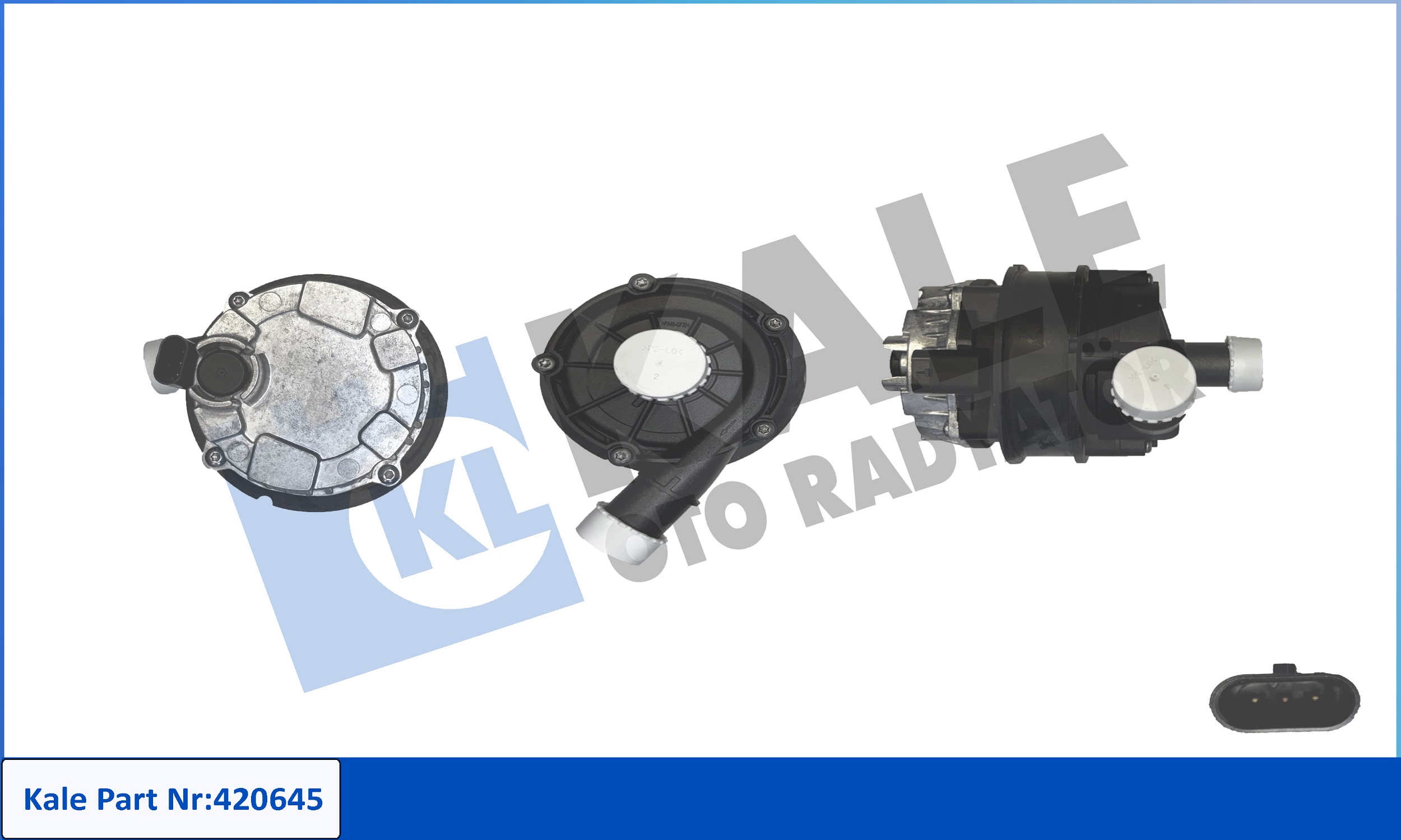 Pompă de apă suplimentară (circuitul apei de răcire) 420645 KALE OTO RADYATÖR