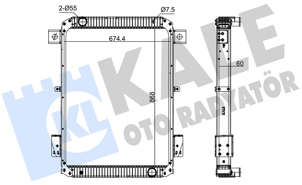 Radiator, racire motor 432900 KALE OTO RADYATÖR