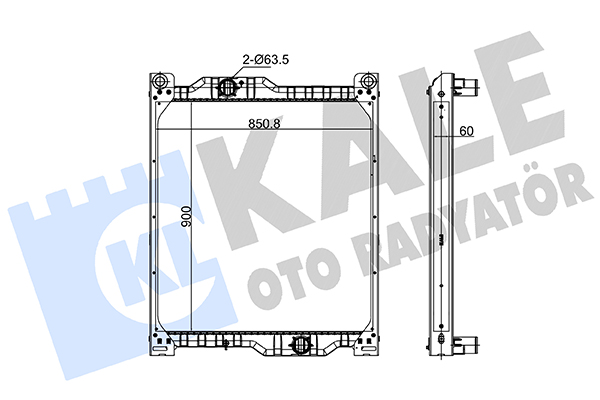 Radiator, racire motor 505300 KALE OTO RADYATÖR