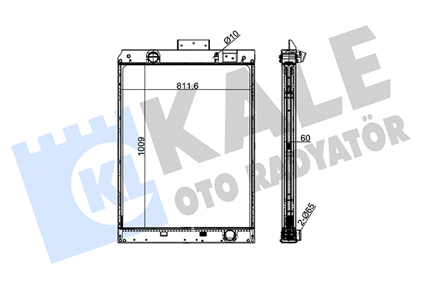 Radiator, racire motor 504000 KALE OTO RADYATÖR