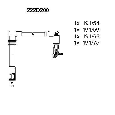 Set cablaj aprinder 222D200 BREMI