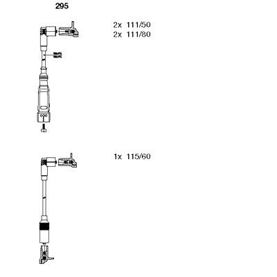 Set cablaj aprinder 295 BREMI