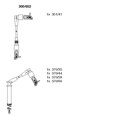 Set cablaj aprinder 300/652 BREMI