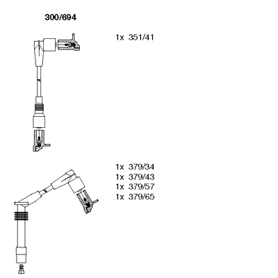 Set cablaj aprinder 300/694 BREMI