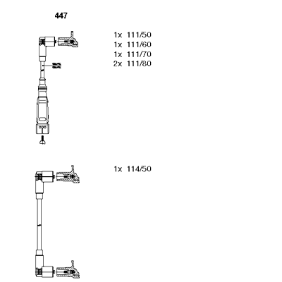 Set cablaj aprinder 447 BREMI