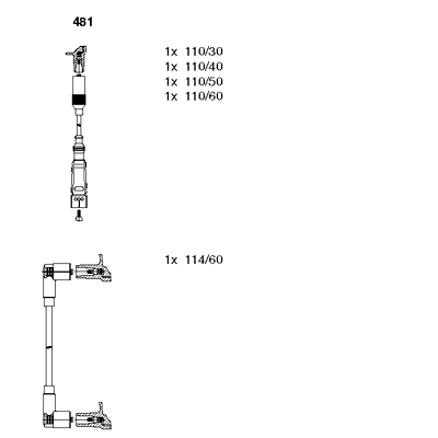 Set cablaj aprinder 481 BREMI