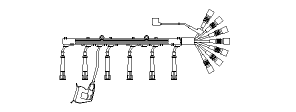 Set cablaj aprinder 538/100 BREMI