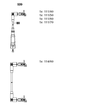 Set cablaj aprinder 539 BREMI