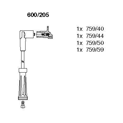 Set cablaj aprinder 600/205 BREMI