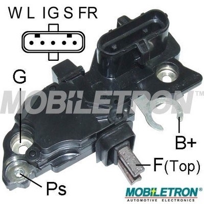 Regulator, alternator VR-B396 MOBILETRON