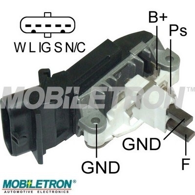 Regulator, alternator VR-B558B MOBILETRON